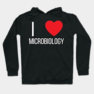 I Love Heart Microbiology Hoodie